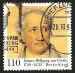 Stamps Germany -  1901 - Johann Wolfgang von Goethe, escritor