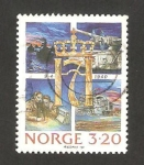 Stamps Norway -  50 anivº de la invasión nazi a noruega