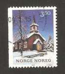 Sellos del Mundo : Europe : Norway : navidad, capilla store mangen