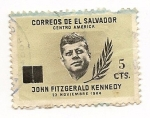 Sellos del Mundo : America : El_Salvador : john Fitzgerald  Kennedy