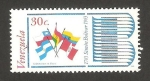 Stamps Venezuela -  II centº del nacimiento de simón bolívar, banderas de países de América del Sur