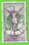 Stamps Spain -  Iglesia del Crucifijo,Puente de la Reina (Navarra)