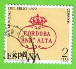 Stamps Spain -  Dia mundial del Sello (Marca Prefilatelica Cordoba And Alta)