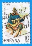 Stamps Spain -  Hispanidad Argentina (El Gaucho Martin Fierro)