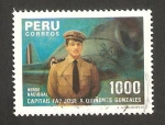 Sellos de America - Per -  capitán de aviación jose a. quiñones gonzales