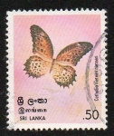 Sellos del Mundo : Asia : Sri_Lanka : Mariposa