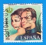 Stamps Spain -  Don Juan carlos I y Doña Sofia