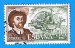 Stamps Spain -  Juan Sebastian Elcano