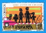 Stamps Spain -  Seguridad Vial, (Paso de peatones)