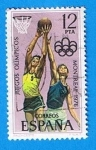 Sellos del Mundo : Europa : Espaa : XXI Juegos Olimpicos en Montreal, (Baloncesto)