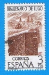 Stamps Spain -  Bimilenario de Lugo, (Murallas)