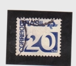 Sellos de America - Brasil -  Correo postal