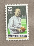 Sellos de America - Estados Unidos -  Knute Rockne, fútbol americano