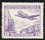 Stamps Chile -  Correo aéreo