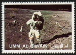 Stamps United Arab Emirates -  UMM AL QIWAIN - Llegada del hombre a La Luna