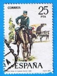 Stamps Spain -  Oficial de Sanidad Militar