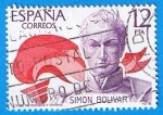 Stamps Spain -  America-España.(Simon Bolivar)