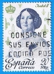 Stamps Spain -  reyes de españa casa de Borbon (Isabel II )