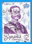 Stamps Spain -  Reyes de españa casa de Borbon (Alfonso XII )