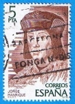 Stamps Spain -  Jorge Manrrique 1440-1479