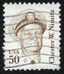 Sellos de America - Estados Unidos -  Chester W. Nimitz