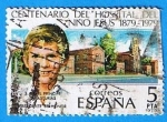 Stamps Spain -  Centenario del Hospital del niño Jesus (Hospita y Principe de asturias )