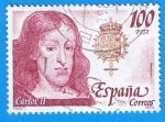 Stamps Spain -  Reyes de España. casa de austria (Carlos II )