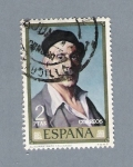 Stamps Spain -  Autoretratro. Zuldaga (repetido)