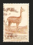 Stamps Peru -  vicuña, símbolo en el escudo nacional