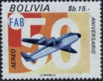 Stamps Bolivia -  Homenaje al cincuentenario de La Fuerza Aerea Boliviana