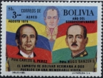 Sellos de America - Bolivia -  Conmemoracion de la Visita del Presidente de Venezuela