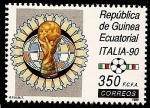 Sellos de Africa - Guinea Ecuatorial -  Mundial de Fútbol   - Italia 1990  - Copa