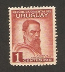 Stamps Uruguay -  40 anivº de la muerte de Juan Manuel Blanes, pintor