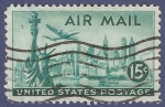 Stamps United States -  USA New York 15 airmail