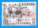 Stamps Spain -  Europa CEPT. Jota Aragonesa