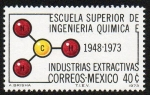 Stamps Mexico -  Escuela Superior de Ingeniería Química 1948-1973