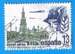 Stamps Spain -  Correo Aereo ( Exposicion Iberoamericana de 1929,Plaza de españa Sevilla )