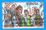 Stamps Spain -  Escena de Gigantes y Cabezudos