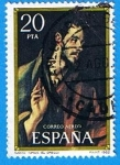 Stamps Spain -  Homenaje a El Greco ( Santo Tomas )