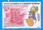 Stamps Spain -  Estatutos de Autonomia ( Valencia )