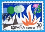 Stamps Spain -  75º aniversario del movimiento Scout