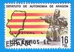 Stamps Spain -  estatutos de autonomia ( Aragon )