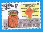 Stamps Spain -  Estatutos de autonimia ( Navarra )