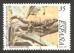 Stamps Spain -  3614 - fauna española en peligro de extinción, lagarto gigante