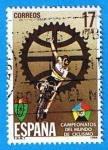 Stamps Spain -  Campeonato del mundo de Ciclismo. ( Cartel anunciador )