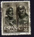 Sellos de Europa - Espaa -  XII cent. Fundacion de Oviedo