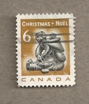 Stamps Canada -  Madre esquimal con niño, Navidad