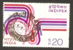 Stamps India -  exposición filatelica internacional en nueva  delhi, indipex 73