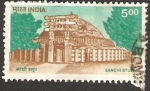 Stamps India -  Monumento budista de Sanchi