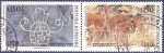 Stamps : America : Chile :  CHILE Pintura rupestre 150 doble